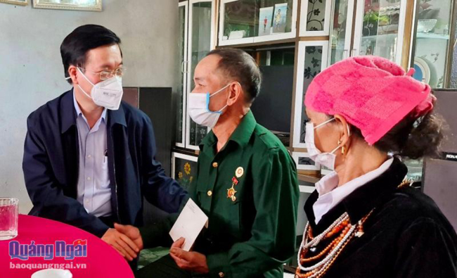 Thường trực Ban Bí thư Võ Văn Thưởng về thăm, chúc tết tỉnh Quảng Ngãi