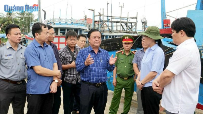 Quảng Ngãi: Tập trung ứng phó bão số 4 và mưa, lũ, sạt lở đất sau bão trên địa bàn tỉnh